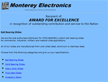 Tablet Screenshot of montereyelectronics.com